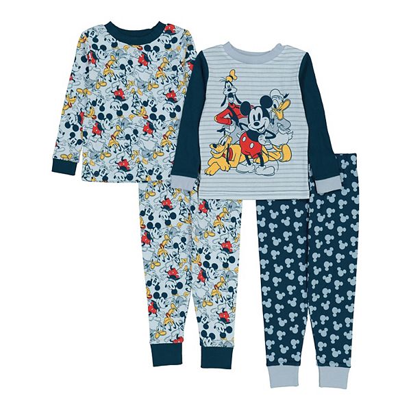 Boys' Disney Mickey & Friends 2pc Sleep Pajama Set - Gray 4 : Target