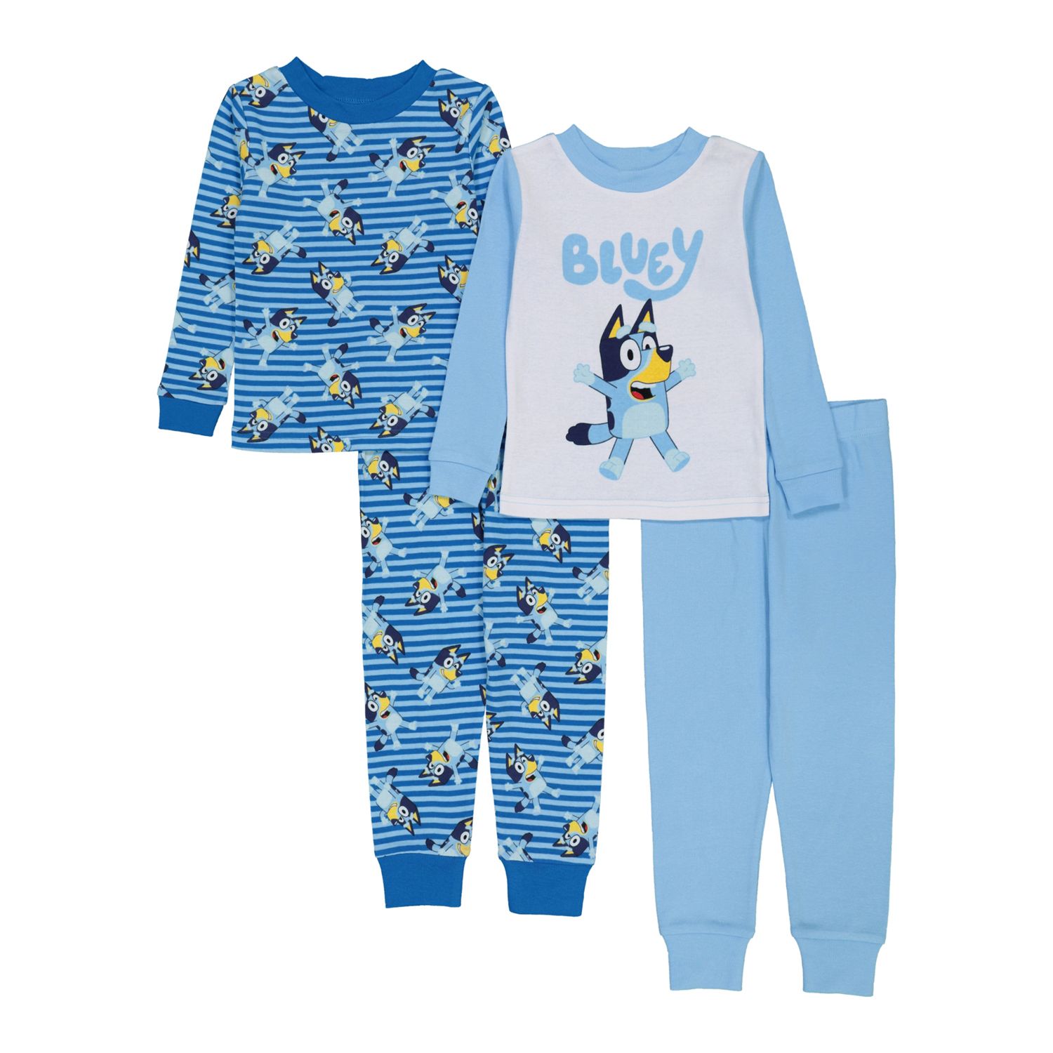 Bluey Onesie Pajamas For Boys - Fleece Hooded PJS With 3D Ears Sizes 2T-8