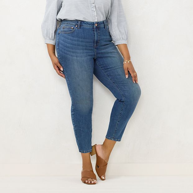 Plus Size LC Lauren Conrad Mid-Rise Skinny Jeans