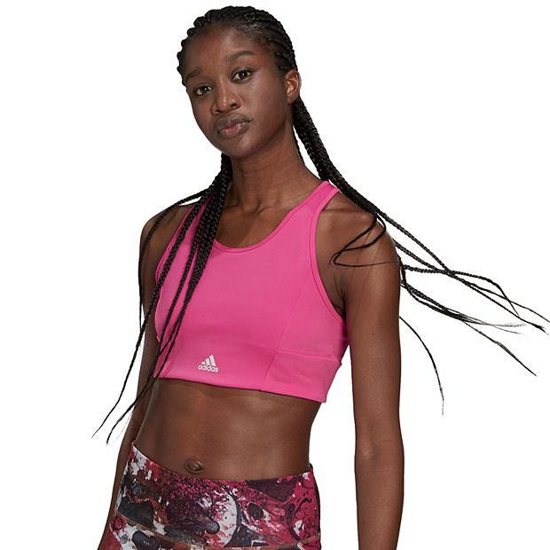 Adidas 3 stripe sports clearance bra