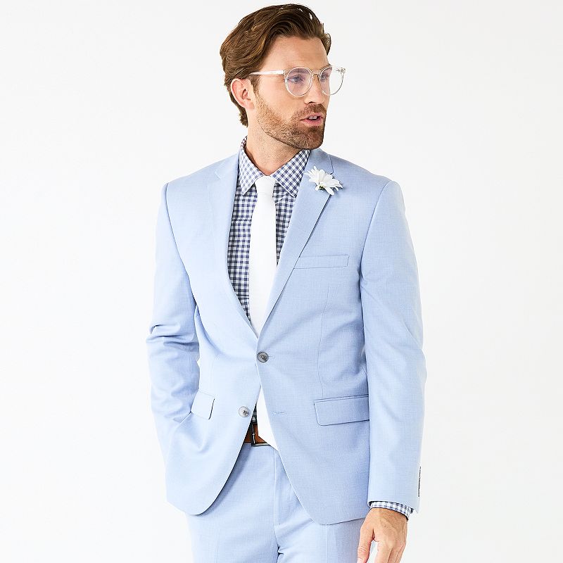 Mens Apt. 9 Washable Extra-Slim Suit Coat, Size: 46 - Regular, Blue