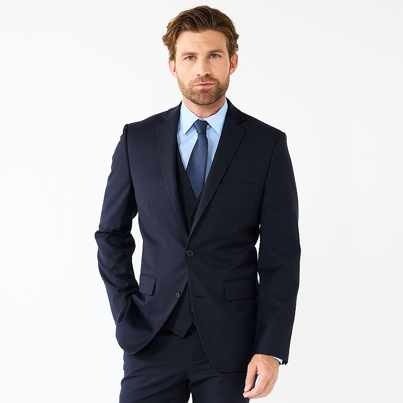 Mens Apt. 9 Slim-Fit Washable Slim-Fit Suit Coat, Size: 38 - Regular, Blue