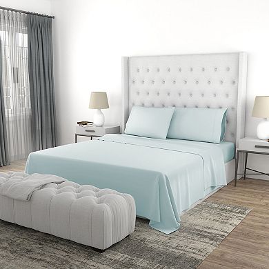 SensorPEDIC Epic Chill 300 Thread Count Cooling Cotton and Tencel Sheet Set with Pillowcases