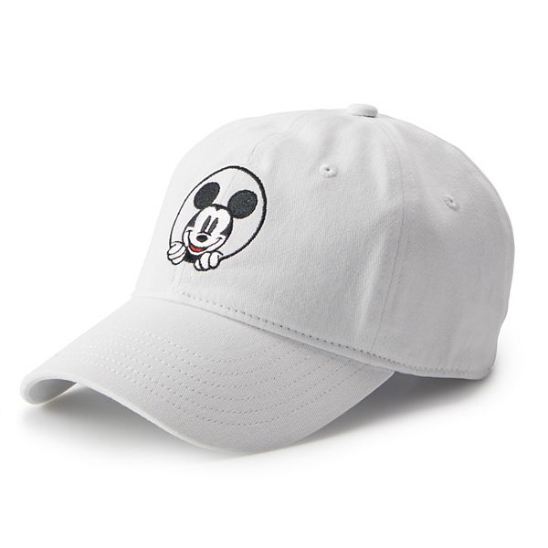 Women's Disney's Mickey Mouse Peeking Embroidered Baseball Cap