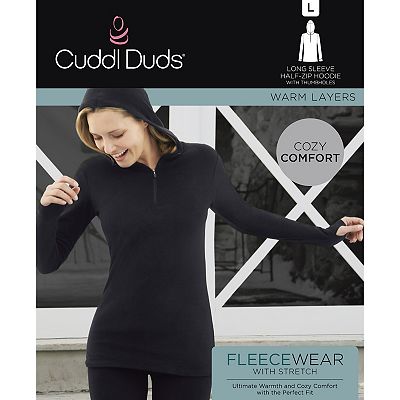 Cuddl duds fleecewear hooded wrap on sale