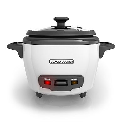 BLACK+DECKER™ 3-Cup Electric Rice Cooker with Keep-Warm Function