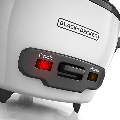 BLACK+DECKER™ 3-Cup Electric Rice Cooker with Keep-Warm Function