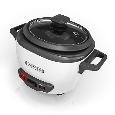 BLACK+DECKER™ 3-Cup Electric Rice Cooker with Keep-Warm Function