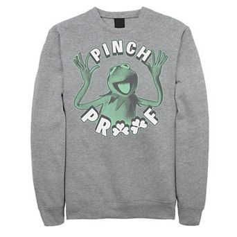 Disney's Muppets Kermit The Frog Men's St. Patrick's Day Pinch Proof Sweatshirt