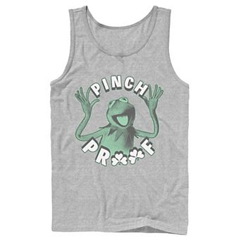 Men's Disney Muppets St. Patrick's Day Kermit The Frog Pinch Proof Tank Top