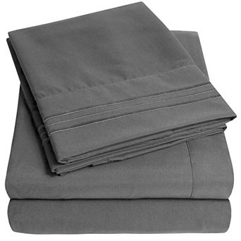 Sweet Home Collection 1500 Supreme Collection Extra Deep Pocket Sheet Set with Pillowcases