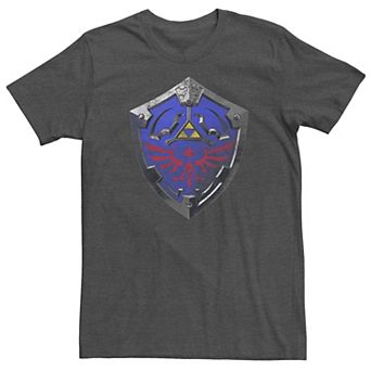 Men's Nintendo Zelda Hylian Shield Color Vintage Tee