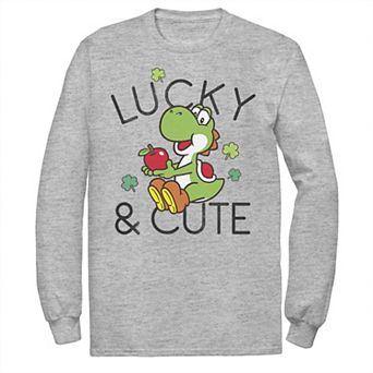 Men's Nintendo Super Mario Yoshi Lucky & Cute Tee