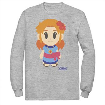 Men's Nintendo Legend Of Zelda Links Awakening Marin Avatar Style Portrait Tee