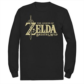 Men's The Legend Of Zelda Breath Of The Wild Title Logo Tee