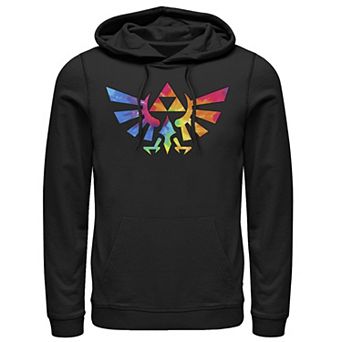 Men's Nintendo Legend of Zelda Triforce Symbol Tie Dye Hoodie