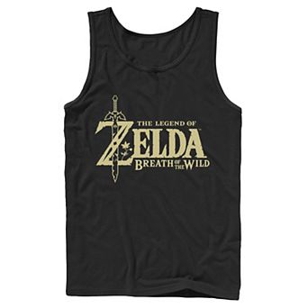 Men's The Legend Of Zelda Breath Of The Wild Title Logo Tank Top