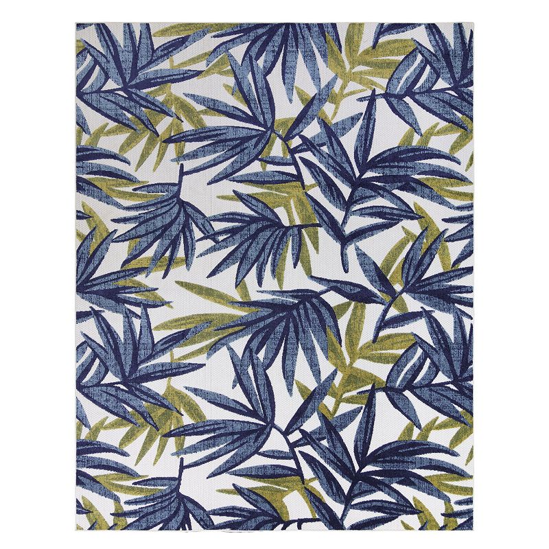 Avenue 33 Fosel Bumba Indoor Outdoor Rug, Blue, 9X13 Ft
