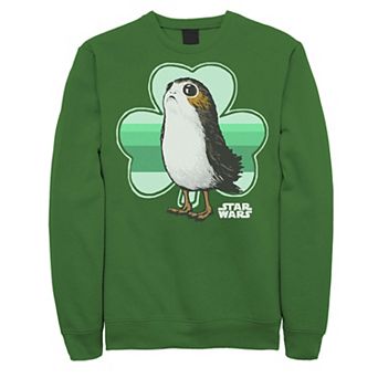 Men's Star Wars Porg Clover Saint Patrick's Day Sweatshirt