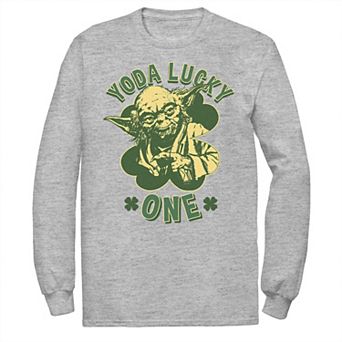 Men's Star Wars Yoda Lucky One Retro St Patrick's Day Tee