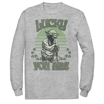 Men's Star Wars Yoda "Lucky You Are" Retro St. Patrick's Day Tee