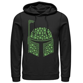 Men's Star Wars Boba Fett Clover Helmet St Patrick's Hoodie