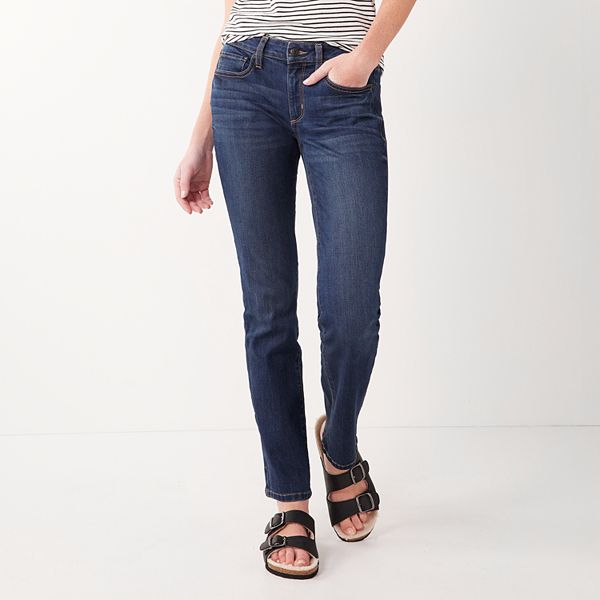 Petite Sonoma Goods For Life® Midrise Straight-Leg Jeans