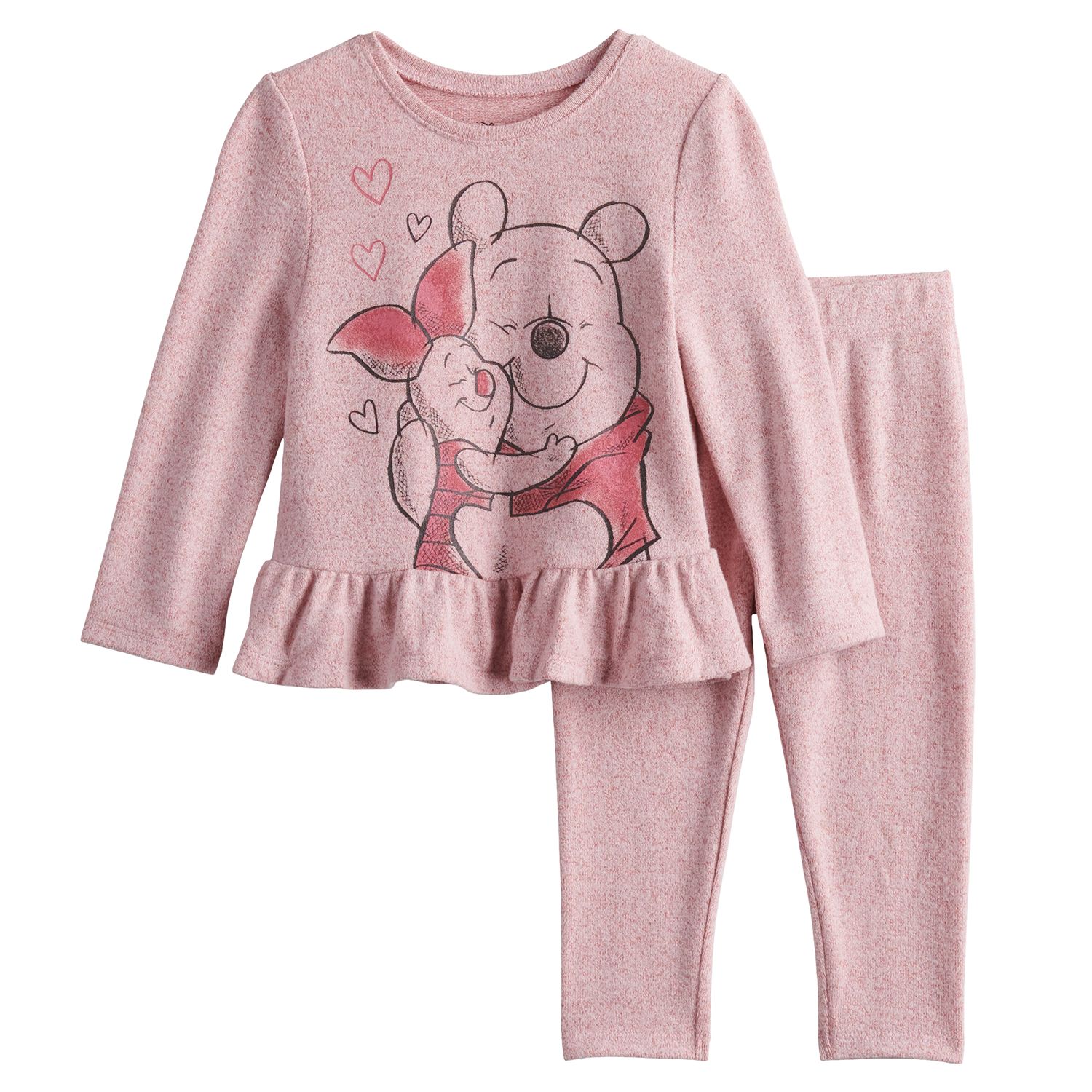 Image for Disney/Jumping Beans Disney's Winnie The Pooh Baby Girl Peplum Top & Leggings Set by Jumping Beans® at Kohl's.