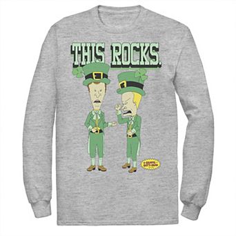 Men's Beavis And Butthead Rockin Sham St Patricks Day Tee