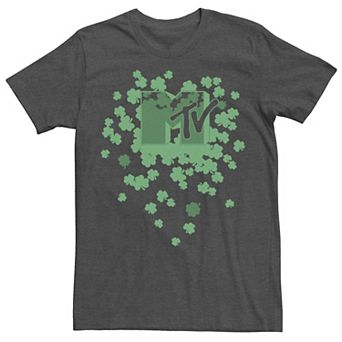 Men's MTV Music Television St. Patrick's Day Shamrock Logo Tee