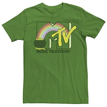 Men's MTV Music Television St. Patrick's Day Pot Of Gold Logo Tee