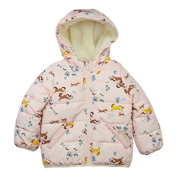 Little girl best sale puffer jacket