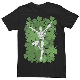 Men's DC Comics St. Patrick's Day Aquaman Shamrock Portrait Tee