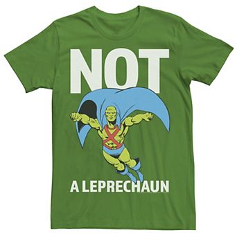 Men's DC Comics St. Patrick's Day Martian Manhunter "Not A Leprechaun" Tee
