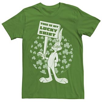 Men's Looney Tunes Bugs Bunny "This Is My Lucky Shirt" Tee
