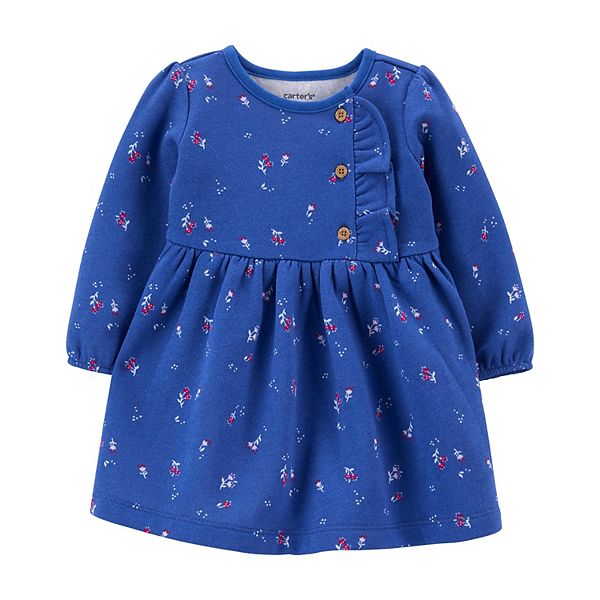 Baby Girl Carter s Cozy Viscose Floral Dress