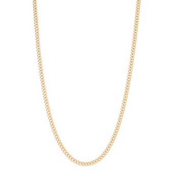 Jordan Blue Men's 14k 4.9 mm Gold Filled Curb Chain Necklace