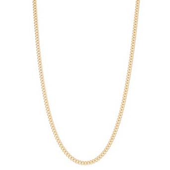Jordan Blue Men's 14k 4.9 mm Gold Filled Curb Chain Necklace