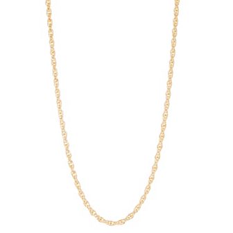 Jordan Blue Men's 14k Gold Filled 4.5 mm Rope Chain Necklace