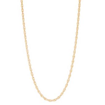 Jordan Blue Men's 14k Gold Filled 4.5 mm Rope Chain Necklace