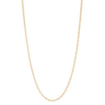Jordan Blue Men's 14k Gold Filled 3.8 mm Rope Chain Necklace