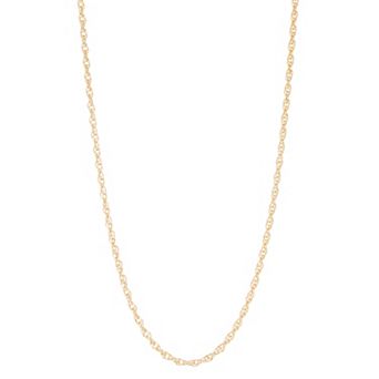 Jordan Blue Men's 14k Gold Filled 3.8 mm Rope Chain Necklace