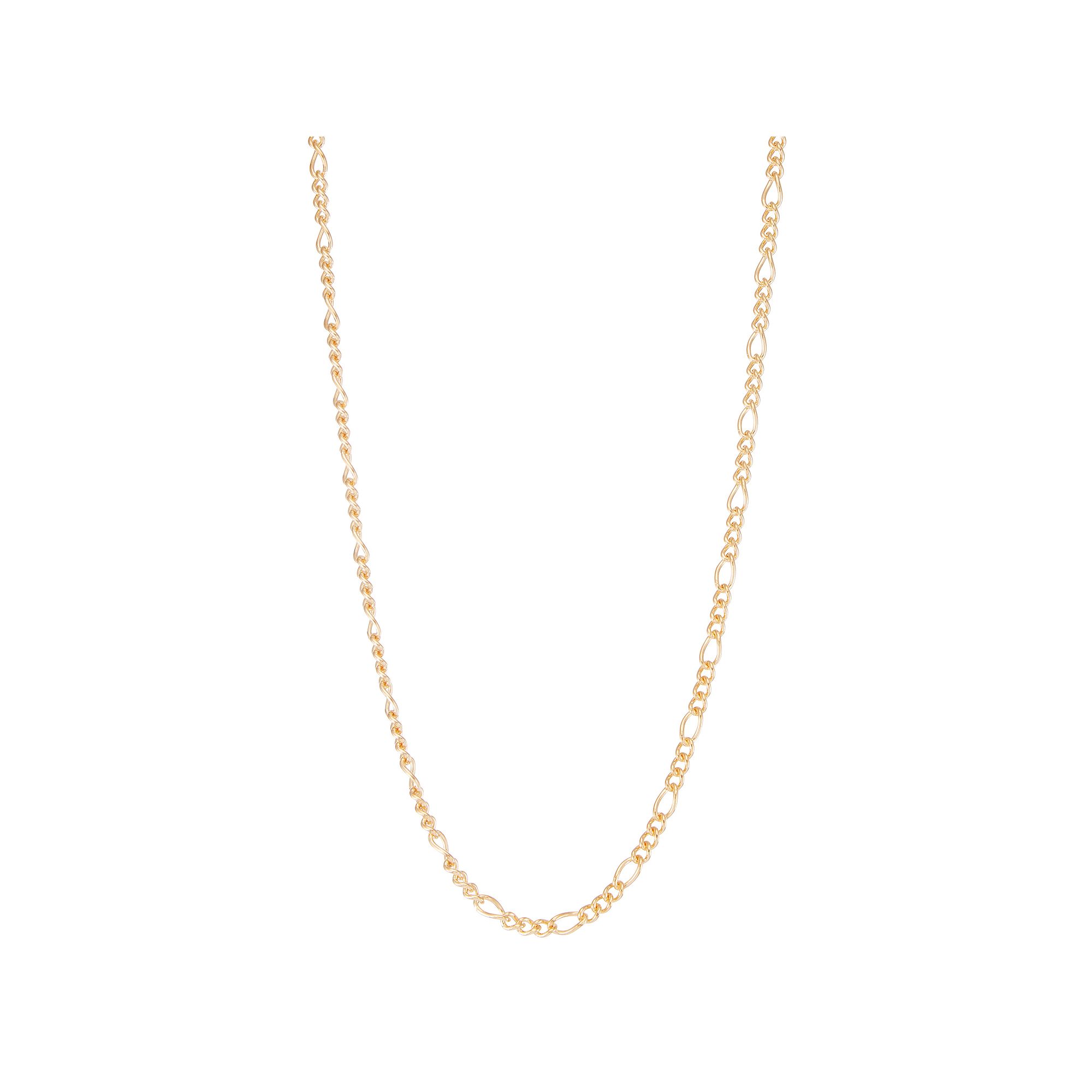 Jordan Blue Mens 14k Gold Filled 4.6 mm Figaro Chain Necklace, Size: 20