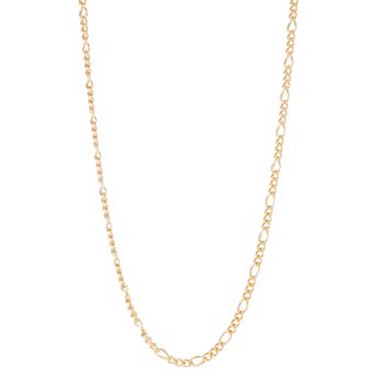 Jordan Blue Men's 14k Gold Filled 4.6 mm Figaro Chain Necklace