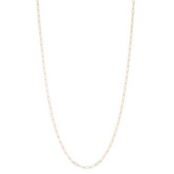 Jordan Blue 14k Gold Filled 3.1 mm Paper Clip Chain Necklace