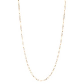 Jordan Blue Men's 14k Gold Filled 4.1 mm Paper Clip Chain Necklace