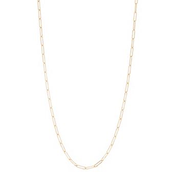 Jordan Blue Men's 14k Gold Filled 4.1 mm Paper Clip Chain Necklace