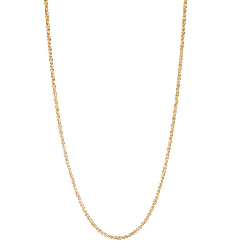14k Gold-Filled Wheat Chain Necklace, Womens, Size: 24
