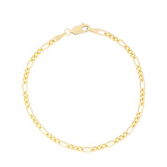 Jordan Blue 14k Gold Filled 2.9 mm Figaro Chain Bracelet