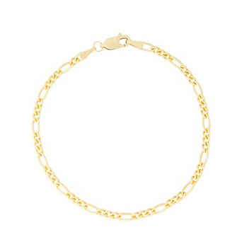 Jordan Blue 14k Gold Filled 2.9 mm Figaro Chain Bracelet